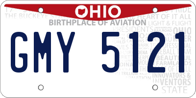 OH license plate GMY5121