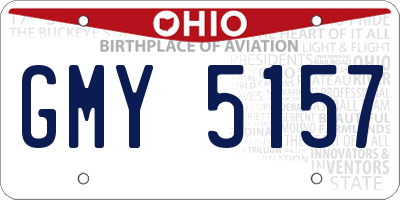 OH license plate GMY5157