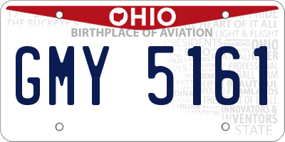 OH license plate GMY5161