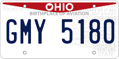 OH license plate GMY5180