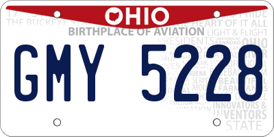 OH license plate GMY5228
