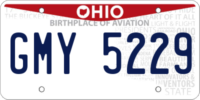 OH license plate GMY5229