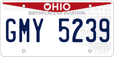 OH license plate GMY5239