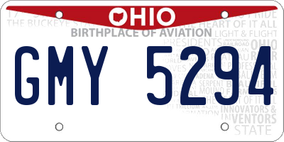 OH license plate GMY5294