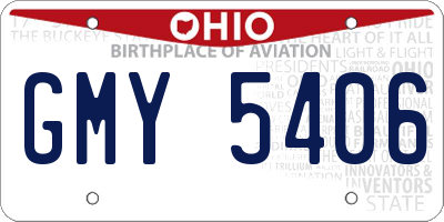 OH license plate GMY5406