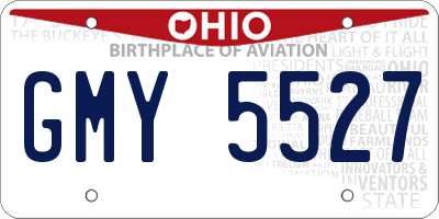 OH license plate GMY5527