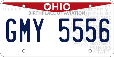 OH license plate GMY5556