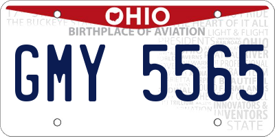 OH license plate GMY5565
