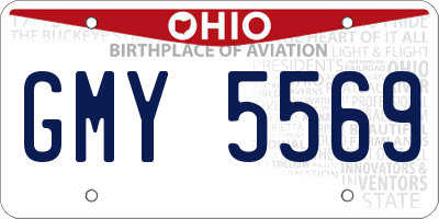 OH license plate GMY5569