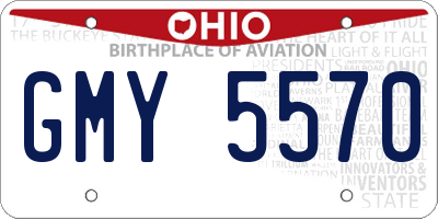 OH license plate GMY5570