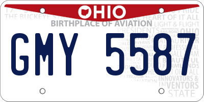 OH license plate GMY5587