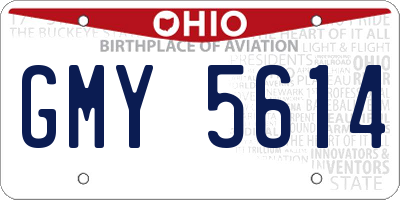 OH license plate GMY5614