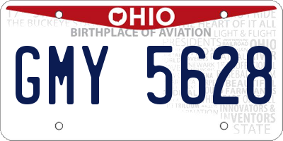 OH license plate GMY5628