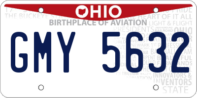 OH license plate GMY5632