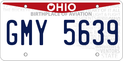 OH license plate GMY5639