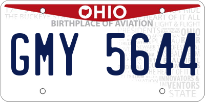 OH license plate GMY5644