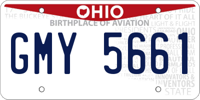 OH license plate GMY5661