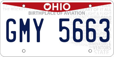 OH license plate GMY5663