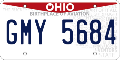 OH license plate GMY5684