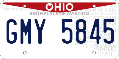 OH license plate GMY5845