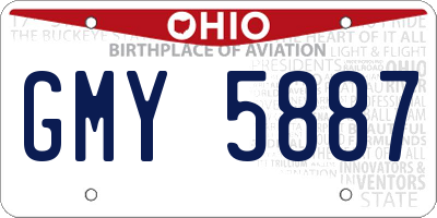OH license plate GMY5887