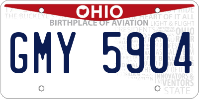 OH license plate GMY5904