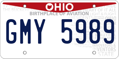 OH license plate GMY5989