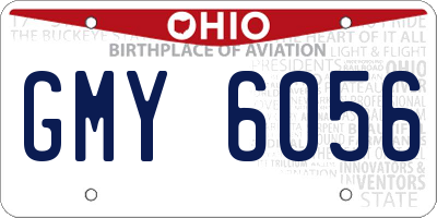 OH license plate GMY6056