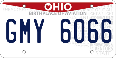 OH license plate GMY6066