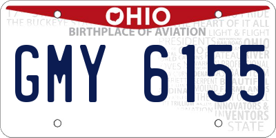 OH license plate GMY6155