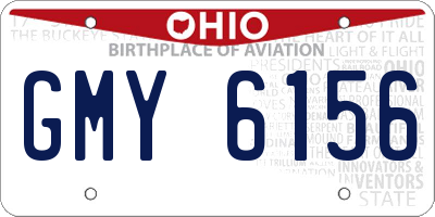 OH license plate GMY6156