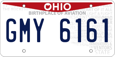 OH license plate GMY6161
