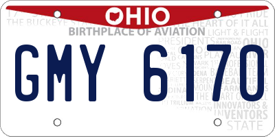 OH license plate GMY6170