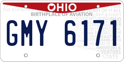 OH license plate GMY6171