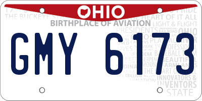 OH license plate GMY6173