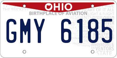 OH license plate GMY6185