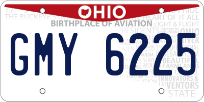 OH license plate GMY6225