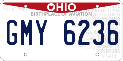 OH license plate GMY6236
