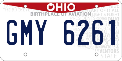 OH license plate GMY6261