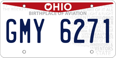 OH license plate GMY6271