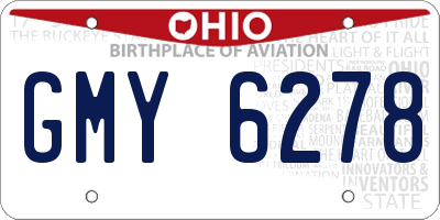 OH license plate GMY6278