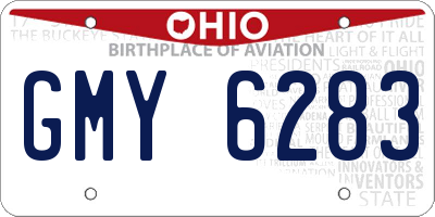 OH license plate GMY6283