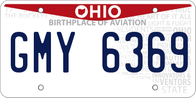 OH license plate GMY6369