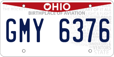 OH license plate GMY6376