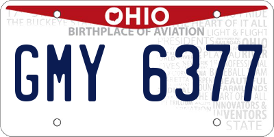 OH license plate GMY6377