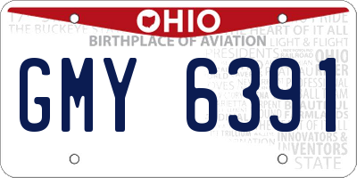 OH license plate GMY6391