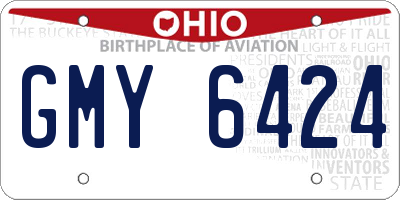 OH license plate GMY6424