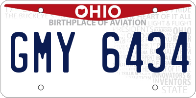 OH license plate GMY6434