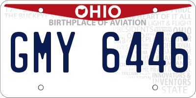 OH license plate GMY6446