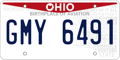 OH license plate GMY6491